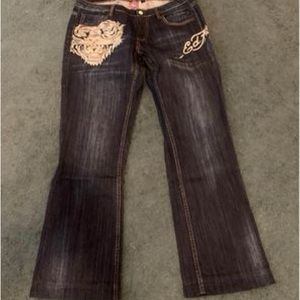 Ed Hardy ladies jeans size 14